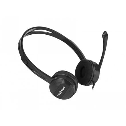 Natec | Canary Go | Headset | Kablet | On-Ear | Mikrofon | Støjreducerende | Sort
