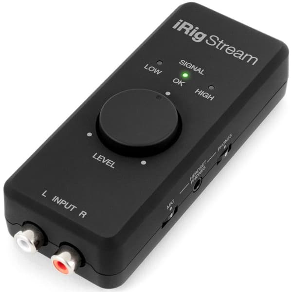 'Gränssnitt Ljud - IK Multimedia - iRig Stream - Mini-Din - RCA - Hörlurar'