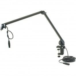Ledbart bordsmikrofonstativ + kabel K&amp;M 23860