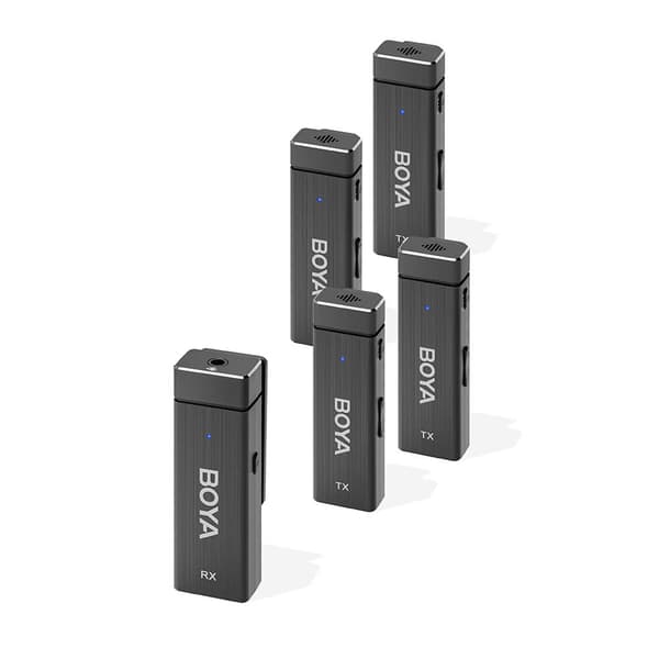 Trådløs 2,4 GHz Mikrofon x4 BY-W4