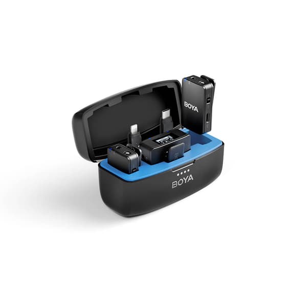 Trådløs 2.4 GHz Mikrofon x2 BOYAMIC 3.5 mm TRS Lightning USB-C