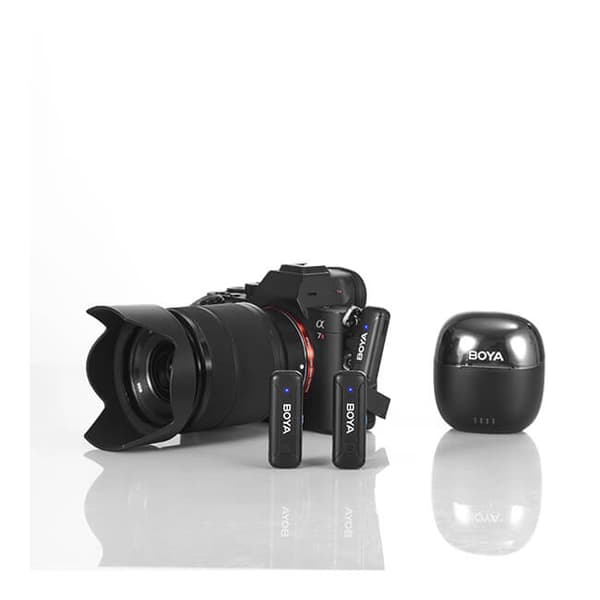 BOYA Wireless  2.4GHz Microphone x2 BY-WM3T-M2 3.5mm TRS - Charging Case
