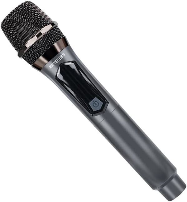 Retecess T130 MIC trådlös mikrofon, 49 kanaler, 100m uppladdningsbar konferensmikrofon, för konferens, utbildning, presentation