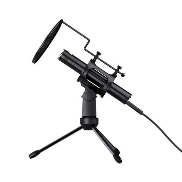 Trust Gaming GXT 241 Velica USB Stand Microphone, Cardioid Gamer Microphone, Streaming, ASMR, Studio, Singing, Twitch, Podcast, PC