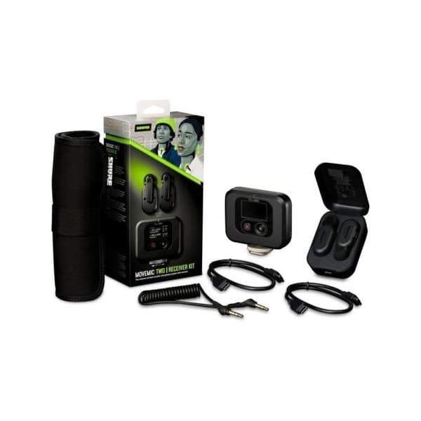 Trådlös mikrofon - Shure - MV TWO KIT Z6 - 2 lavaliermikrofoner - Kameramottagare - USB-C-laddning