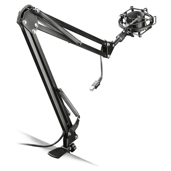 Trust Gaming GXT 253 Emita ledad mikrofonarm, bom med 360° rotation, PC Gaming mikrofonstativ med integrerad kabel
