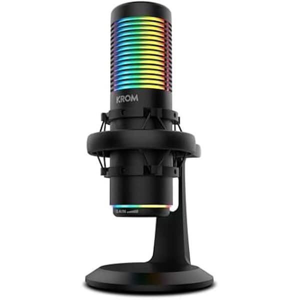 KROM KAZE Rundstrålande och Cardioid HQ Streaming Microphone Kit, 2 kapselkondensatorer, Shock Mount,