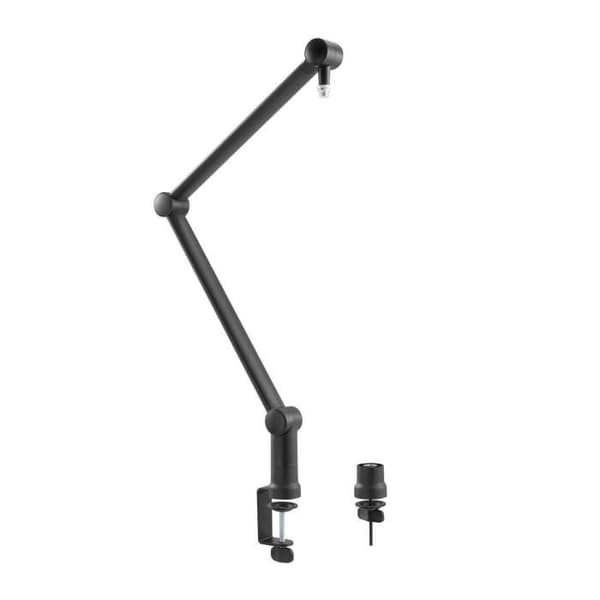Maclean MC-898 professionellt mikrofonstativ, bom, max. 1 kg, svart