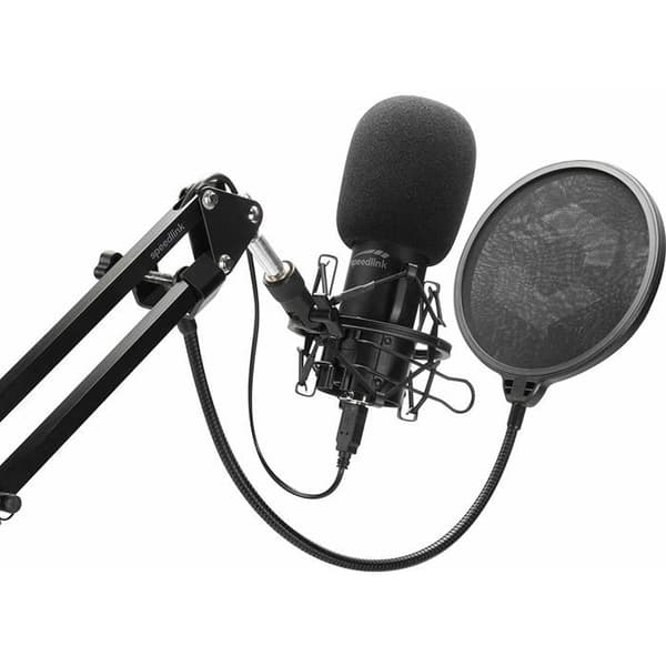 Streaming Kit - Speedlink - Volity Ready - Cardioid Mikrofon - Anti-Pop Filter - USB-A