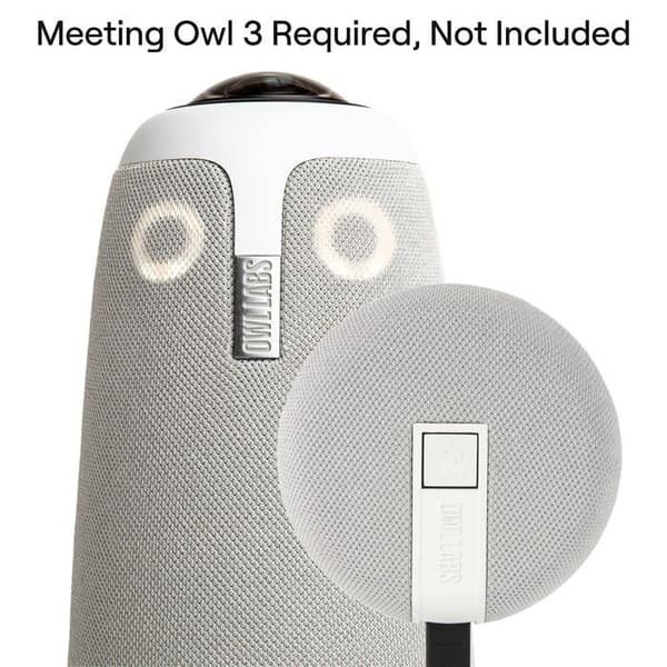 Owl labs - EXM100-1000 - Expansionsmikrofon för möte 3: utöka ljudräckvidden med mer än 2,5 m i stora gråa utrymmen