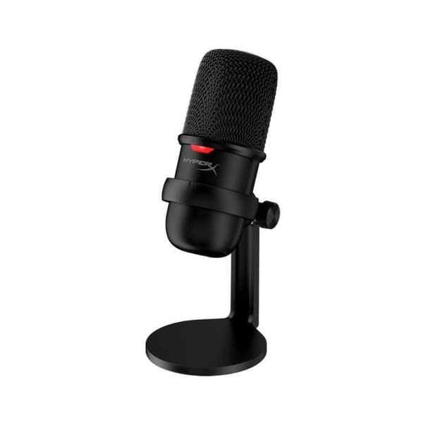 HyperX SoloCast Black Microphone, Cardioid, Plug N Play ljudinspelning med USB-C-anslutning, PC, PS5, PS4, Mac