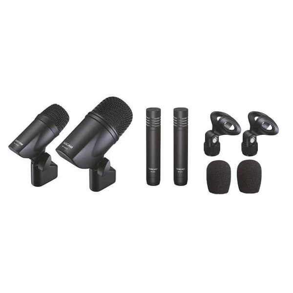 Trummikrofonsats - Tascam - TM-DRUMS - Dynamisk - XLR - Svart