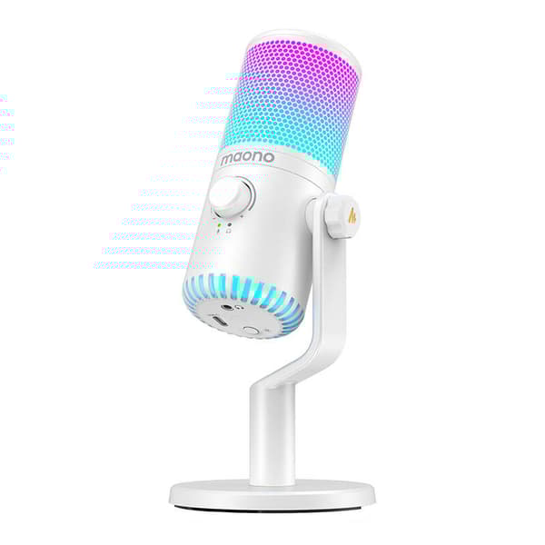 Spillmikrofon Maono DM30RGB (hvit)