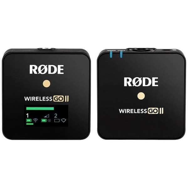 RODE Mikrofoner Wireless GO II ENKEL Lavalier mikrofon Mikrofon Överföringstyp (detaljer): trådlös, USB med fodral, en