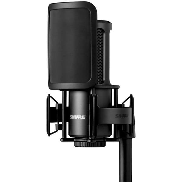 Shure SM4-K-KIT - Podcastmikrofon + med fjädring, anti-pop och fodral