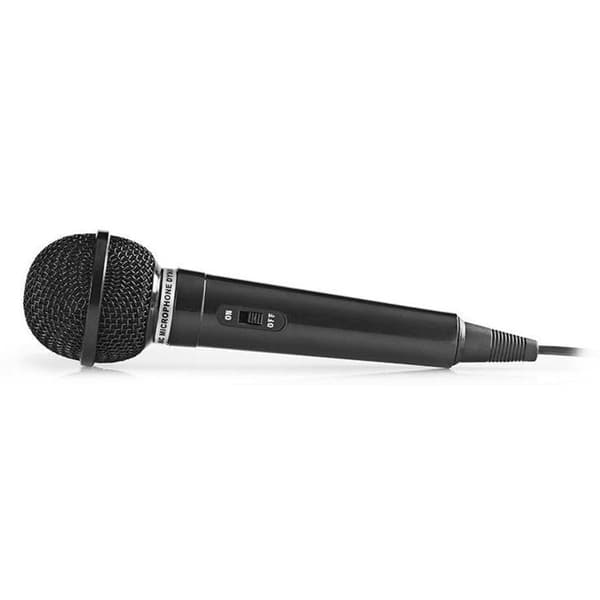 Mikrofon - Nedis - MPWD01BK - Dynamisk - Karaoke - Svart