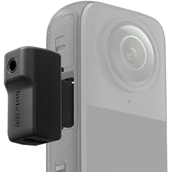 Mikrofonadapter - INSTA360 - X4 - Professionellt ljud - Osynligt i 360° - Enkel anslutning