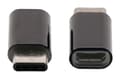 Miniatyrbillede 3 af 4: Valueline VLCP60910B USB 2.0 Adapter USB-C han - USB Micro-B hun sort