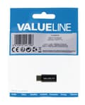 Miniatyrbillede 4 af 4: Valueline VLCP60910B USB 2.0 Adapter USB-C han - USB Micro-B hun sort