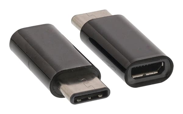 Valueline VLCP60910B USB 2.0 Adapter USB-C han - USB Micro-B hun sort