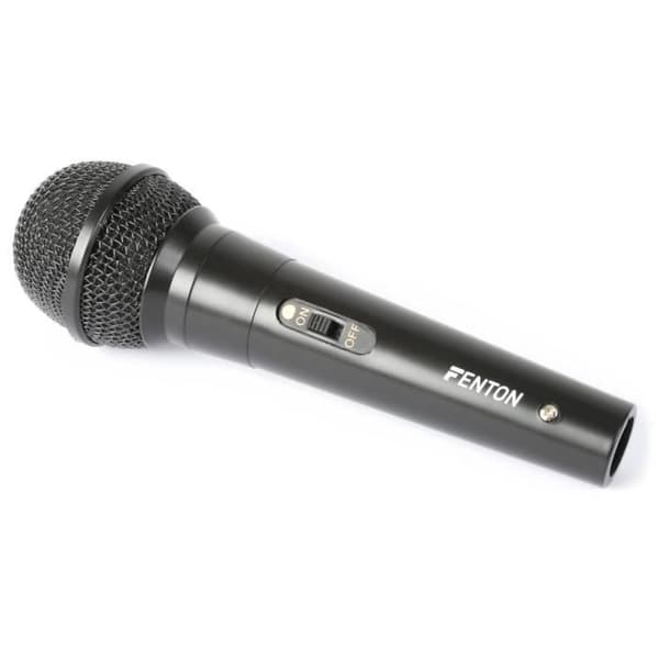 Dynamisk mikrofon Fenton DM100 - Svart, 3 meters sladd