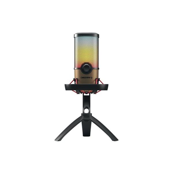 Cherry Microphone Mikrofon med RGB cardioid belysning för streaming, podcasts