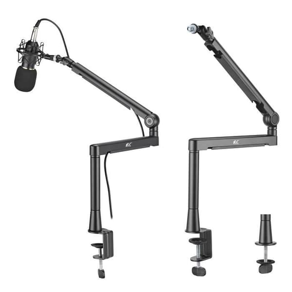Mikrofonstativ - NanoRS - RS471 - Aluminium - Justerbar höjd - 360° rotation
