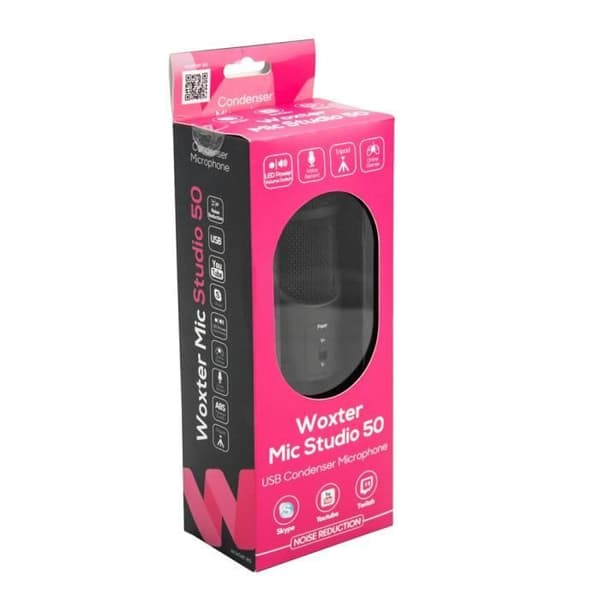 Studiomikrofon - Woxter - Mic Studio 50 - -38 dB - 30-18000 Hz - Omnidirektionell