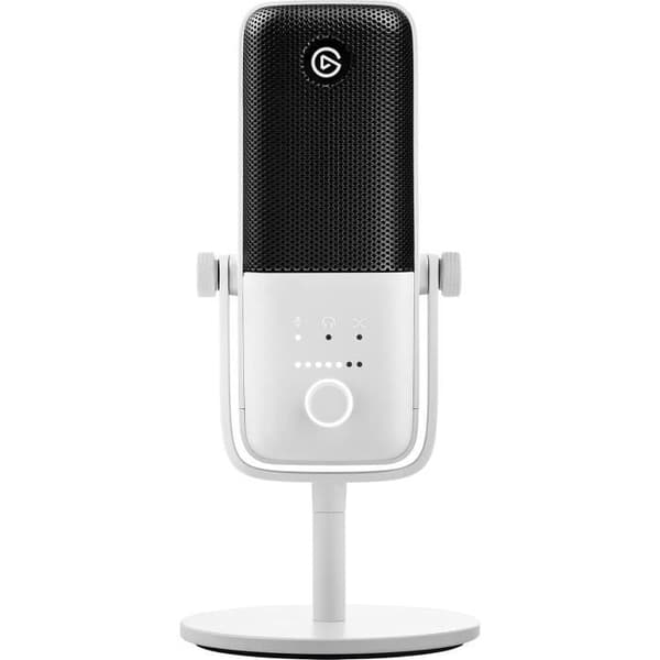 Mikrofon med USB-kondensator - Elgato - Wave:3 - Vit - Streaming - Podcast - Gaming