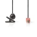 Miniatyrbillede 1 af 4: Nedis MICCJ100BK Kablet mikrofon Clip-on 3,5 mm Sort