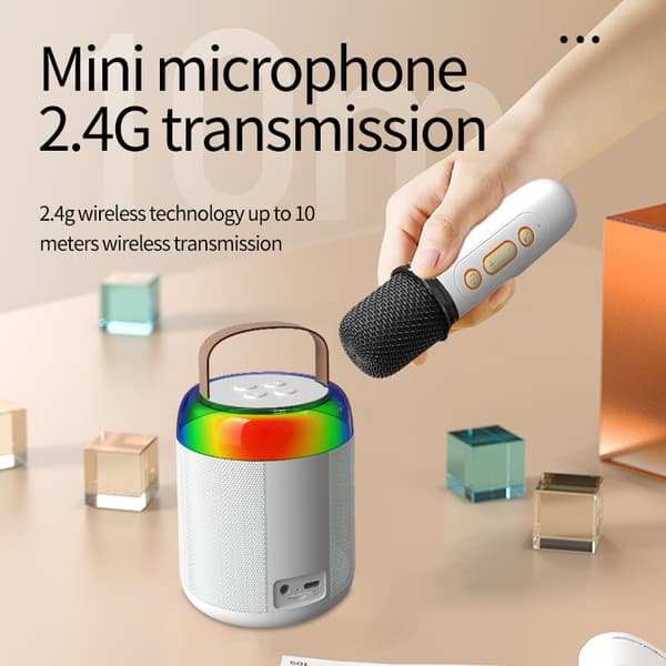 INF Y2-Single Mic Allt-i-ett Karaoke Bluetooth-högtalare