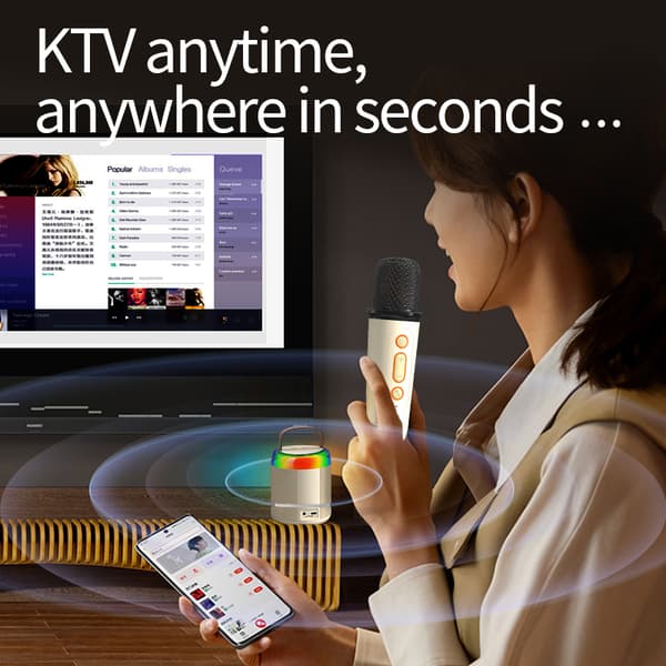 INF Y2-Single Mic Alt-i-ett Karaoke Bluetooth-høyttaler