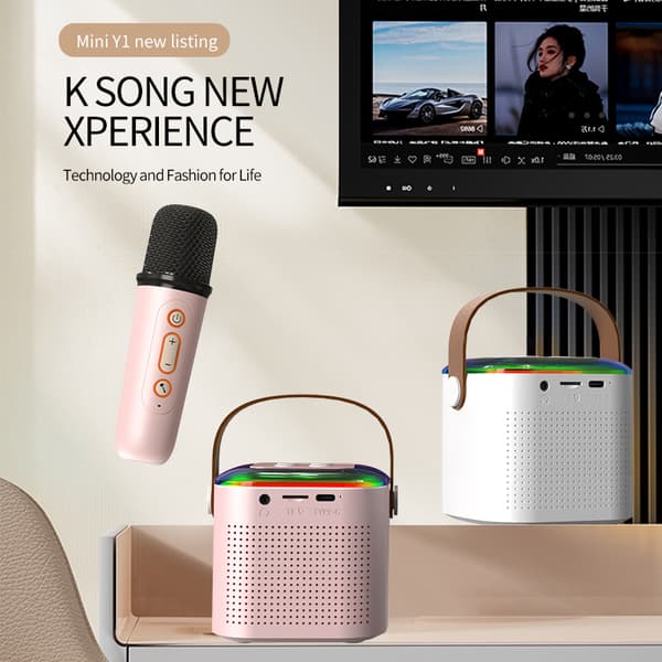 INF Home Karaoke Bluetooth -kaiutinmikrofoni Y1 - Yksi mikrofoni