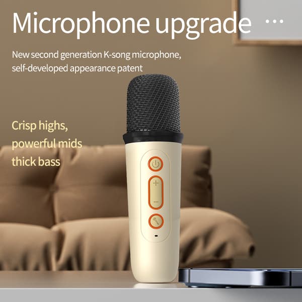 INF Home Karaoke Bluetooth -kaiutinmikrofoni Y1 - Yksi mikrofoni