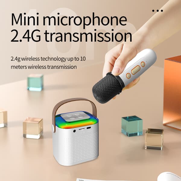 INF Home Karaoke Bluetooth -kaiutinmikrofoni Y1 - Yksi mikrofoni