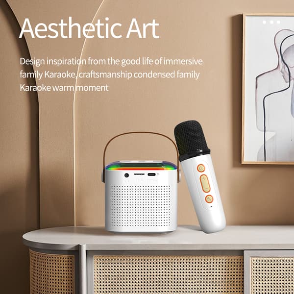 INF Home Karaoke Bluetooth -kaiutinmikrofoni Y1 - Yksi mikrofoni