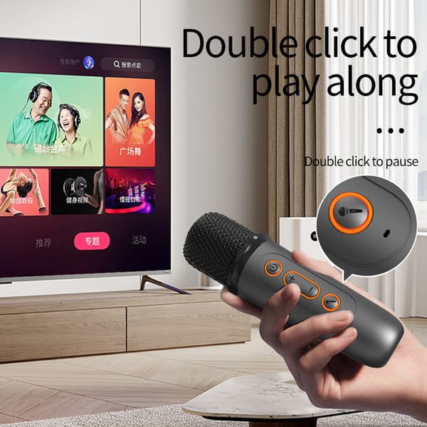 INF Home Karaoke Bluetooth -kaiutinmikrofoni Y1 - Yksi mikrofoni