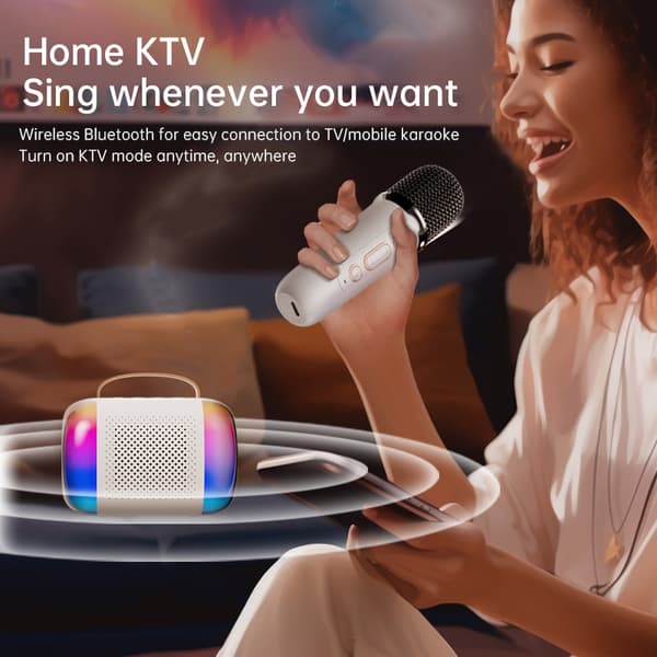 INF Y5-Single Mic All-in-One Karaoke Bluetooth-højttaler
