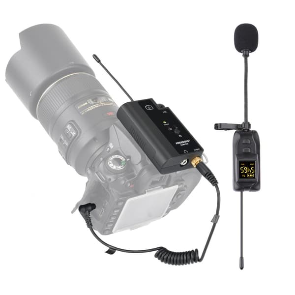 Trådløs Lavalier Mikrofon, Kondensator Transducer, Kardioid Polar Mønster, Kompakt Design