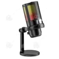 Miniatyrbild 1 av 4: INN USB-mikrofon RGB-spelmikrofon för spelströmning och poddsändning brusreducering med LED-ljus och stötfäste