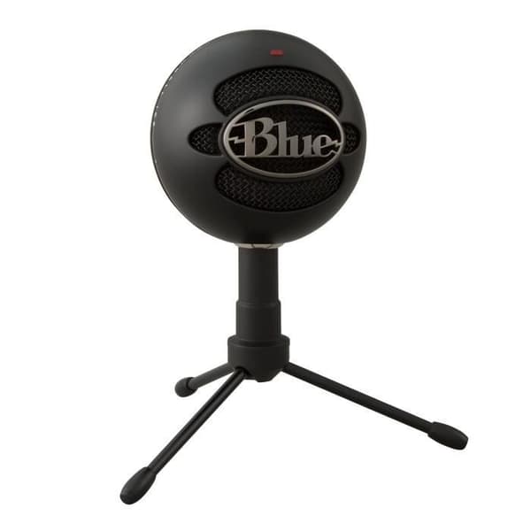 USB-mikrofon - Blå - Snowball iCE Plug 'n Play för inspelning, streaming, podcast, spel på PC och Mac - Svart