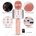 Miniatyrbild 3 av 4: TD® trådlös karaokemikrofon, bärbar Bluetooth-mikrofon Karaokespelare med LED-lampor för partysjungande barnpresentidé