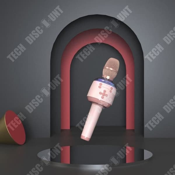 TD® Bluetooth trådlös mikrofon 1200mAh Stöd TF-kort Intelligent brusreducering Efterklangsjustering