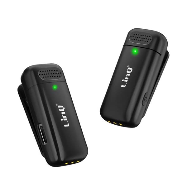 Mikro krage utan tråd - LinQ - USB-C - Svart