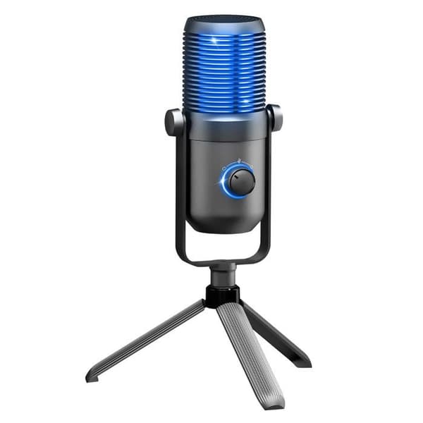 SPIRIT OF GAMER - EKO 900 - Cardioid och rundstrålande spelmikrofon med halkfri stativ - för streaming, podcast, ASMR