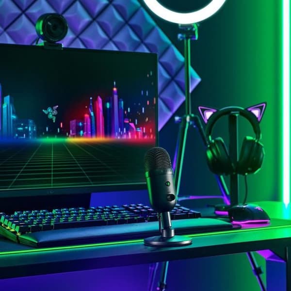 Mikrofon Streaming - RAZER - SEIREN V2 X - USB - Kondensator - Svart