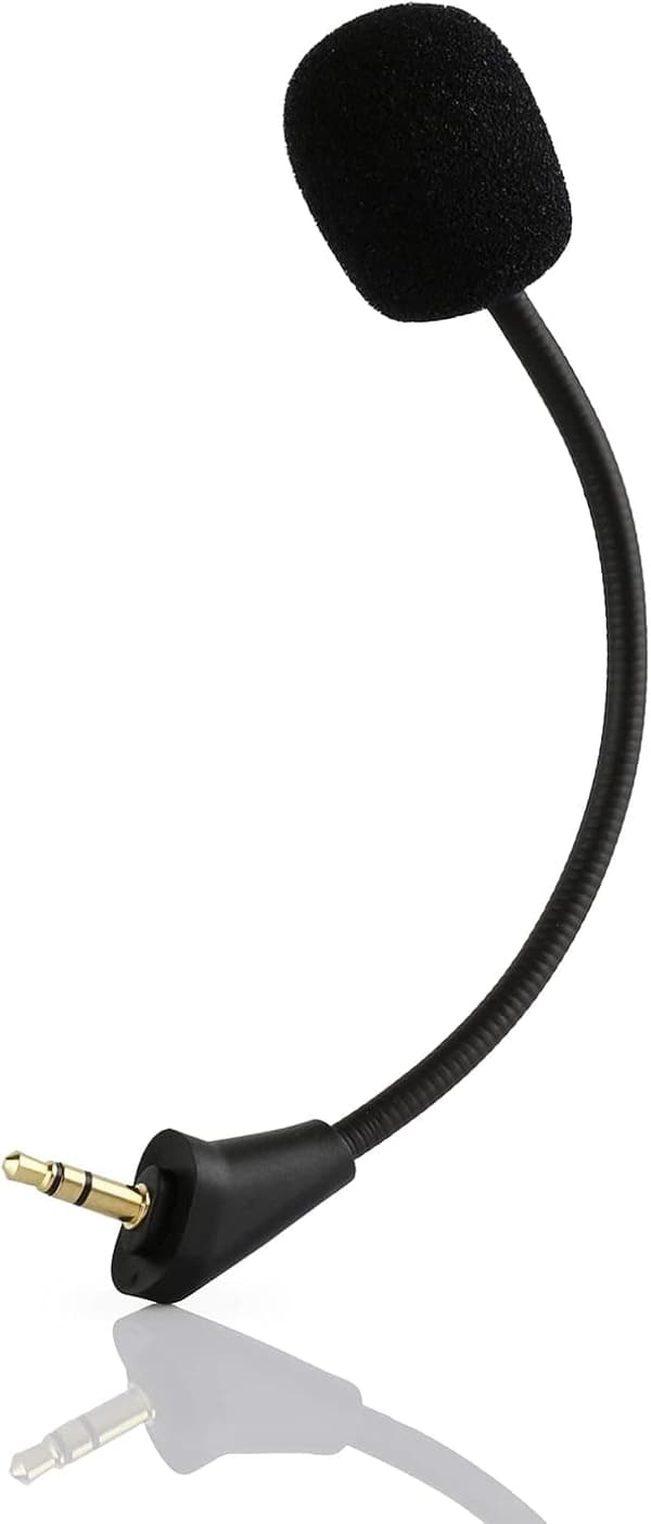 Mikrofonersättning för Kingston HyperX Cloud Alpha, Alpha S Gaming Headset, 3,5 mm löstagbar hörlursbommikrofon