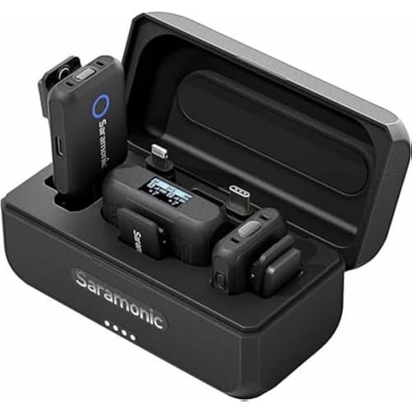 Blink 500+ B2 trådlöst mikrofonsystem - SARAMONIC - För 2 personer - USB-C och 3,5 mm utgångar - Svart