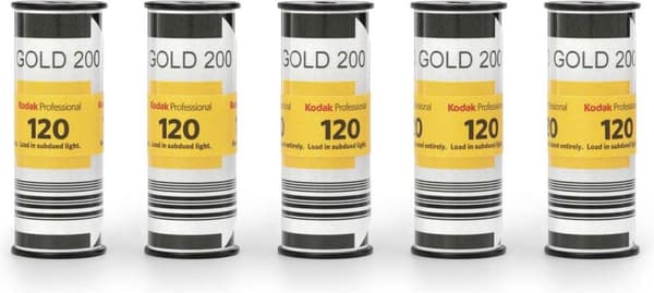 Kodak Professional Gold 200 - 120 film (rullfilm) - 5-pack