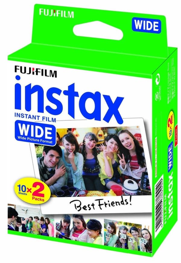 Fujifilm Instax Wide - Omedelbar färgfilm - ISO 800 - 10 exponeringar - 2 kassetter (16385995)